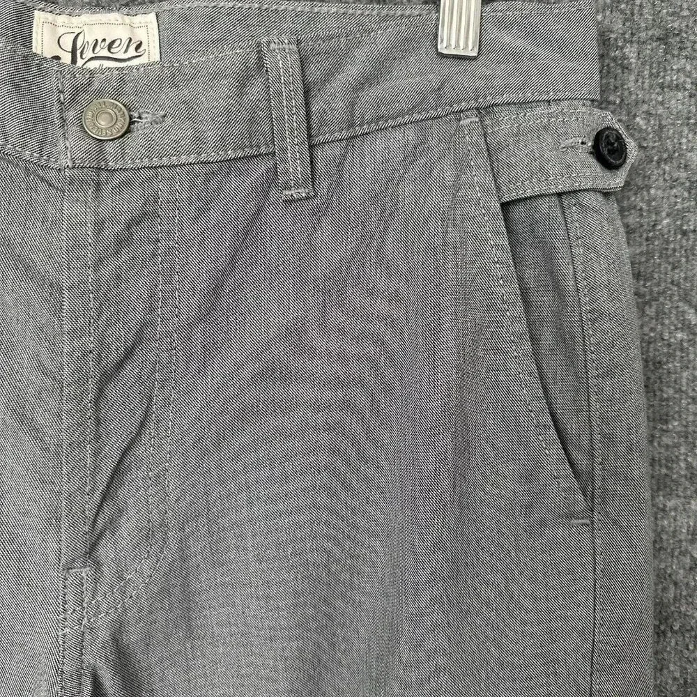 7 For All Mankind Shorts Mens 30 Grey Cargo Classic Fit Casual Preppy Summer - Picture 7 of 14